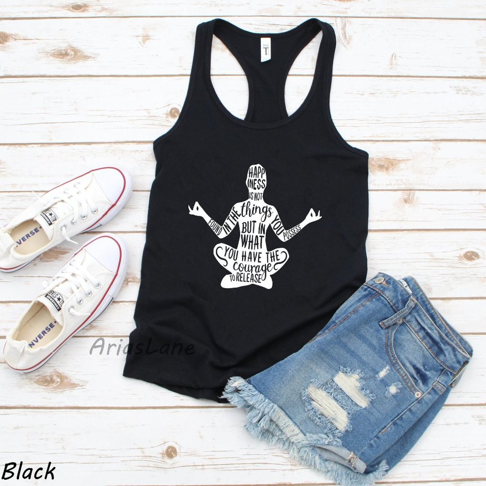 Yoga Tank, Breathe In, Breathe Out, Inhale, Exhale